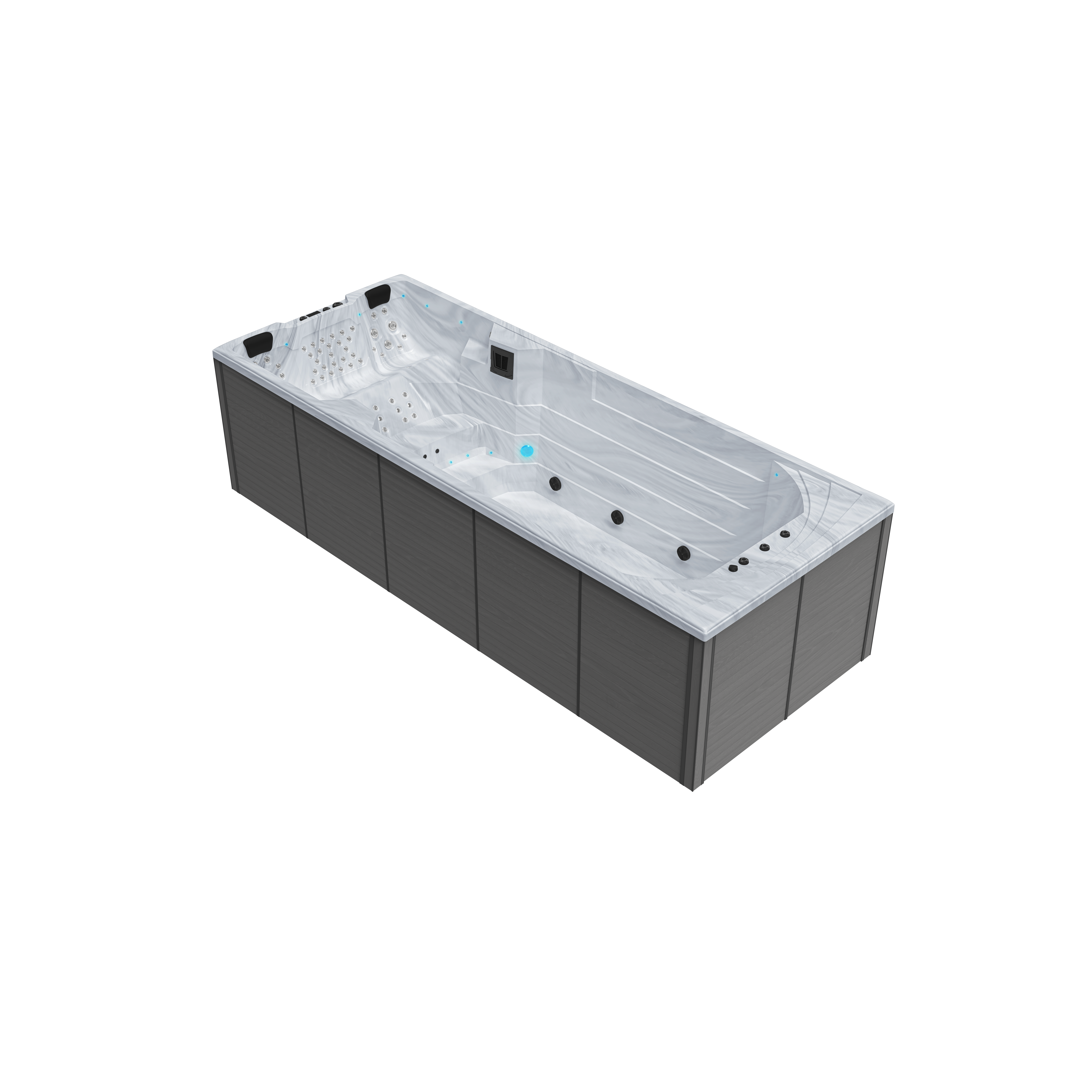 Swim Spa Denver LONG 155cm Plus **Platin Version**